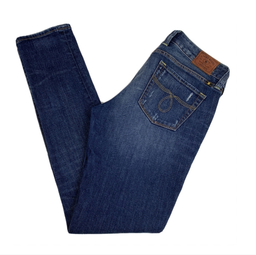 Lucky Brand Lola Skinny 59 Jeans Dark Blue Sz 27